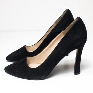 Women's Nine West Size 8 Black Faux Suede Heels